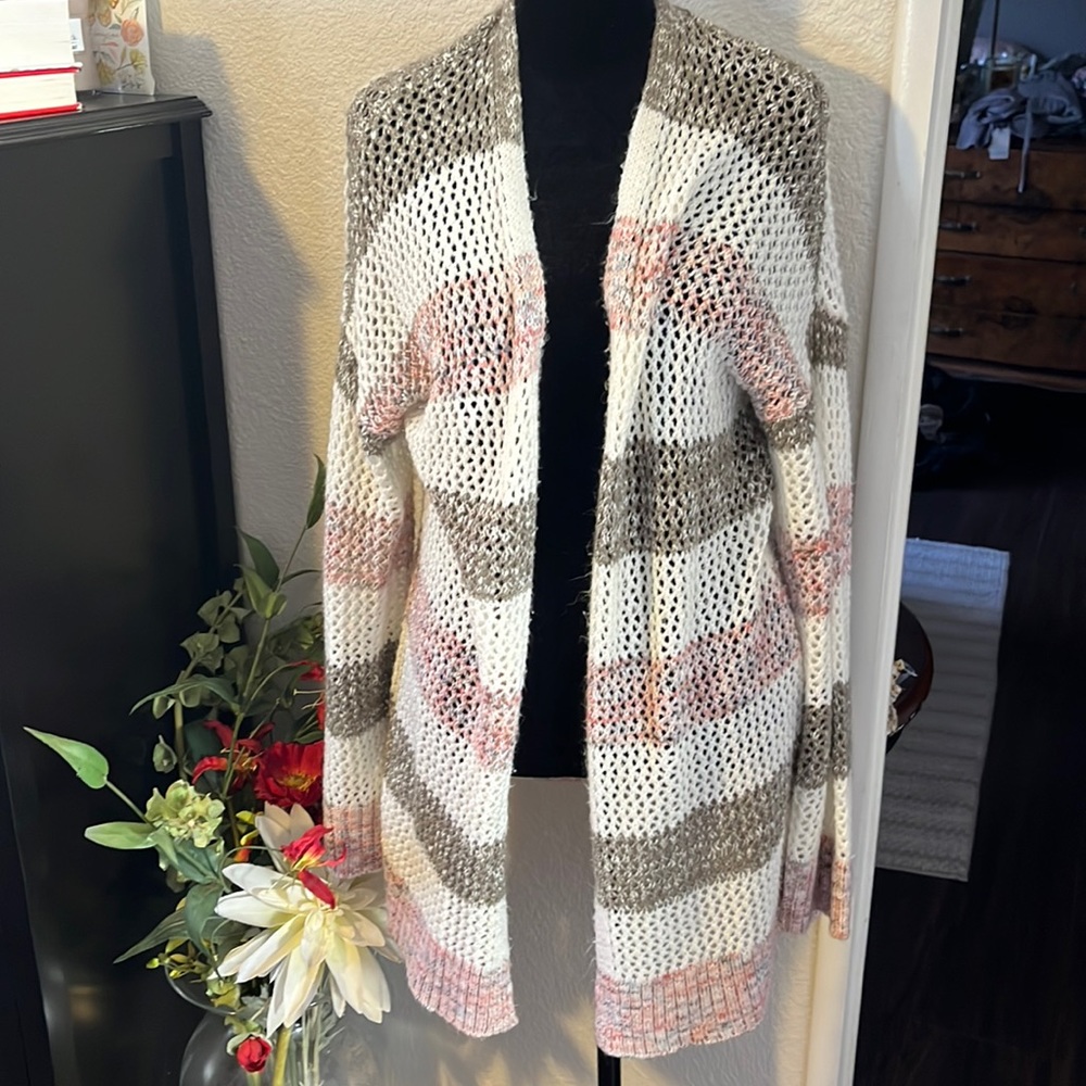 American rag blocked sweater lightweight size large